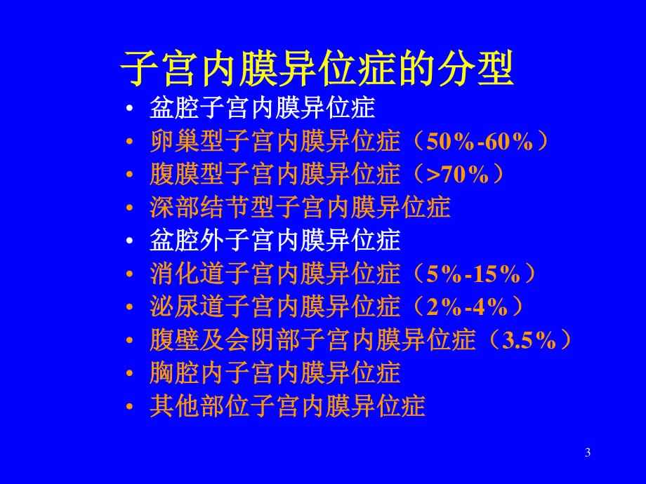 子宮內(nèi)膜異位癥1期癥狀