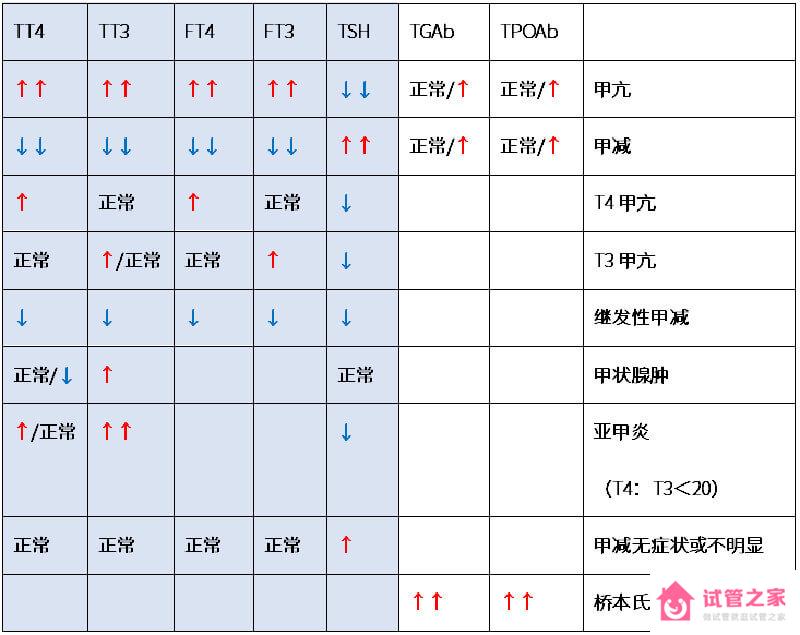 3分鐘看懂甲功五項(xiàng)報(bào)告單，圖片上有箭頭*表內(nèi)容要掌握