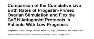 比較PPOS方案和拮抗劑方案對低預(yù)后患者的累積活產(chǎn)率分析